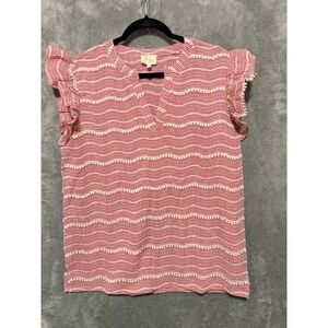 Layerz Clothing Red Gingham Sleeveless Top Small Cottagecore Classic Preppy